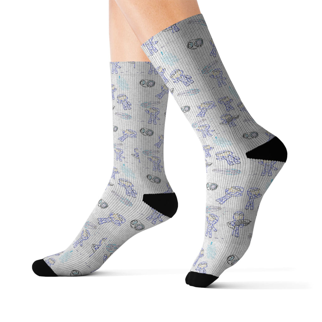 RvB Caboose Doodles - Crew Socks