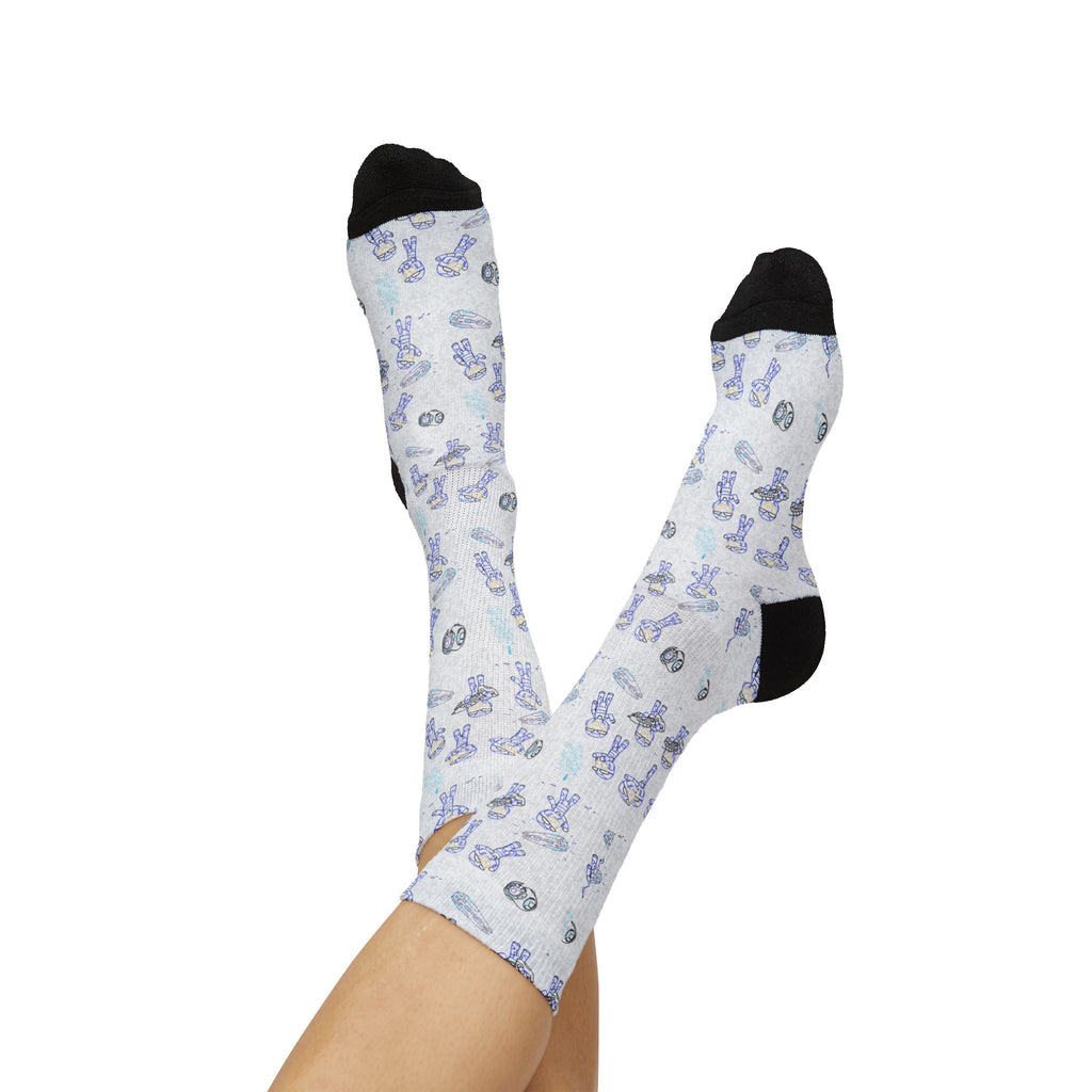 RvB Caboose Doodles - Crew Socks