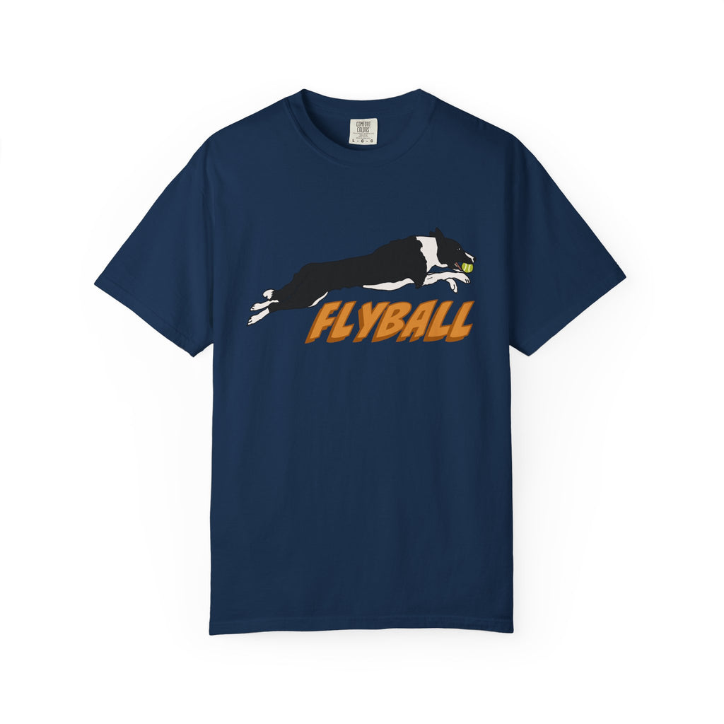 Border Collie Flyball (Black) - T-Shirt