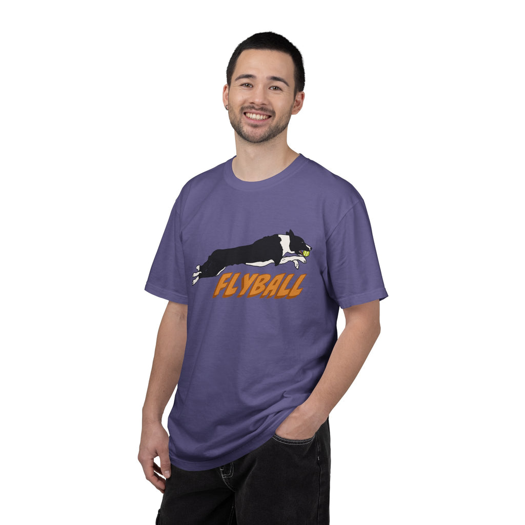 Border Collie Flyball (Black) - T-Shirt