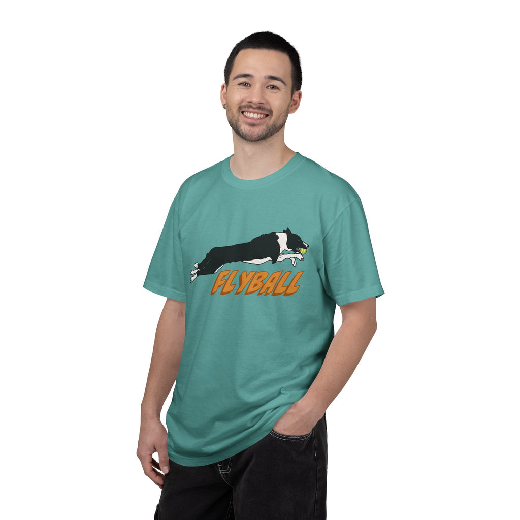 Border Collie Flyball (Black) - T-Shirt