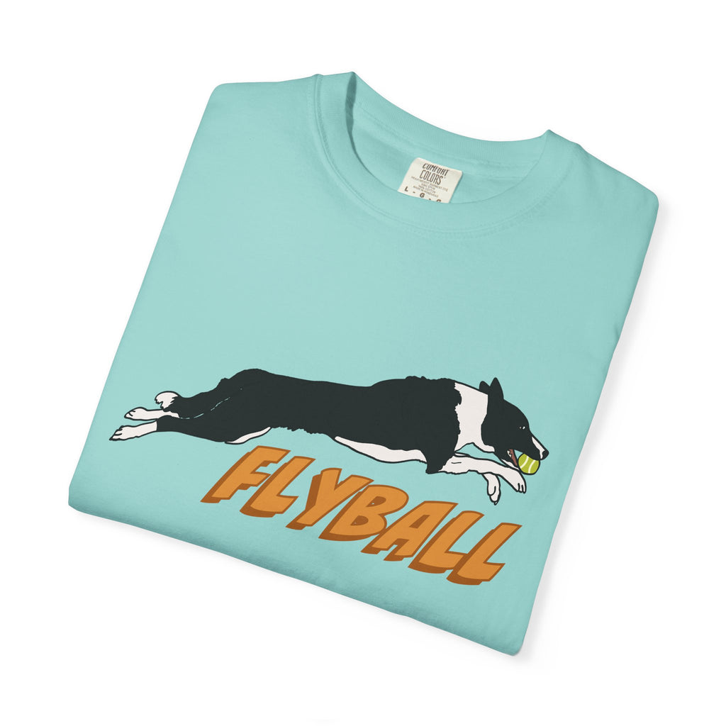 Border Collie Flyball (Black) - T-Shirt