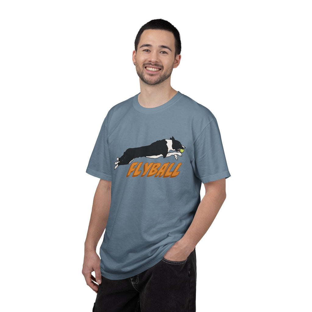 Border Collie Flyball (Black) - T-Shirt