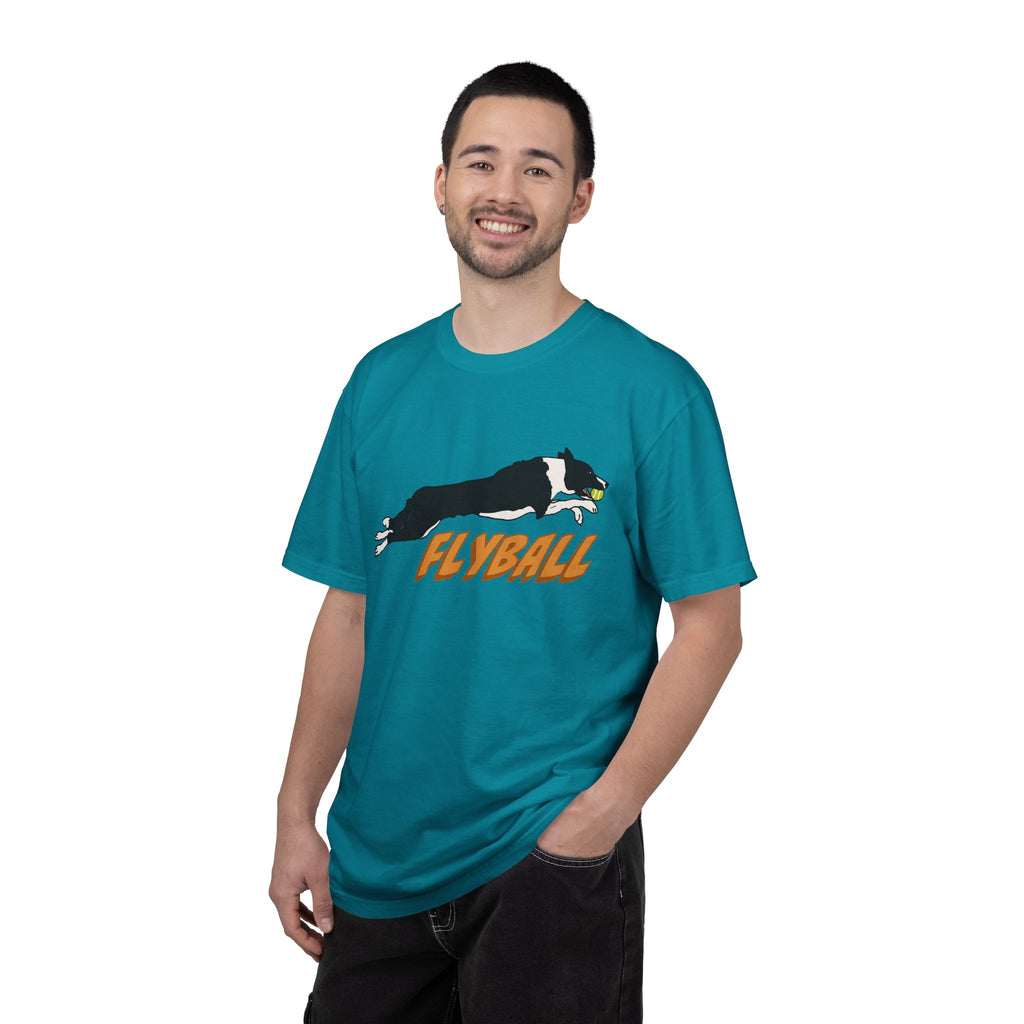 Border Collie Flyball (Black) - T-Shirt