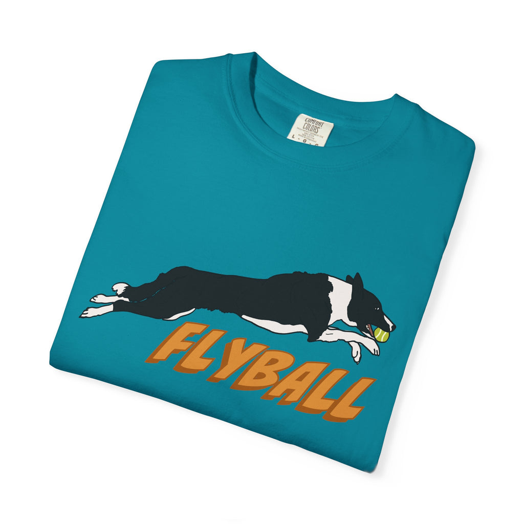 Border Collie Flyball (Black) - T-Shirt