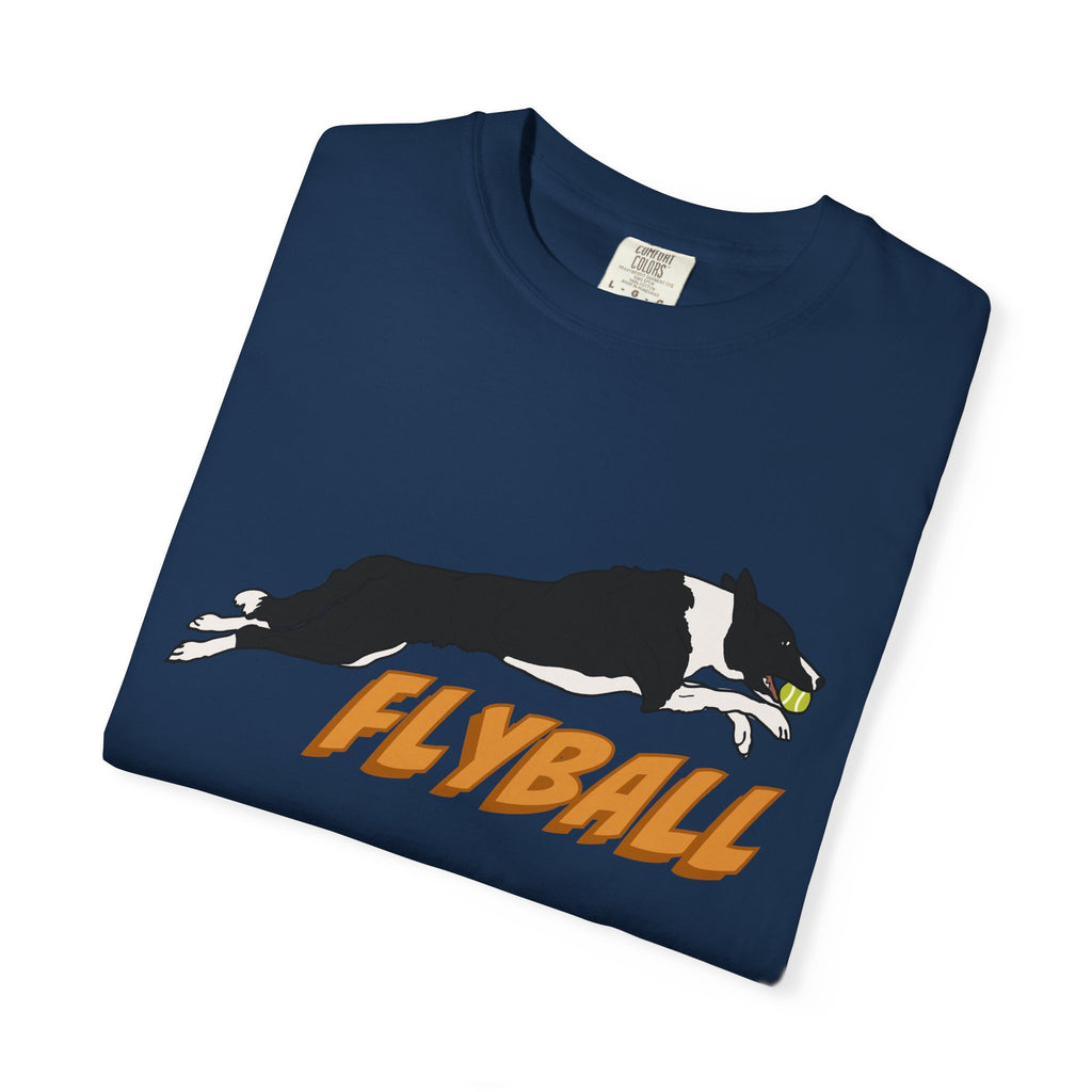Border Collie Flyball (Black) - T-Shirt