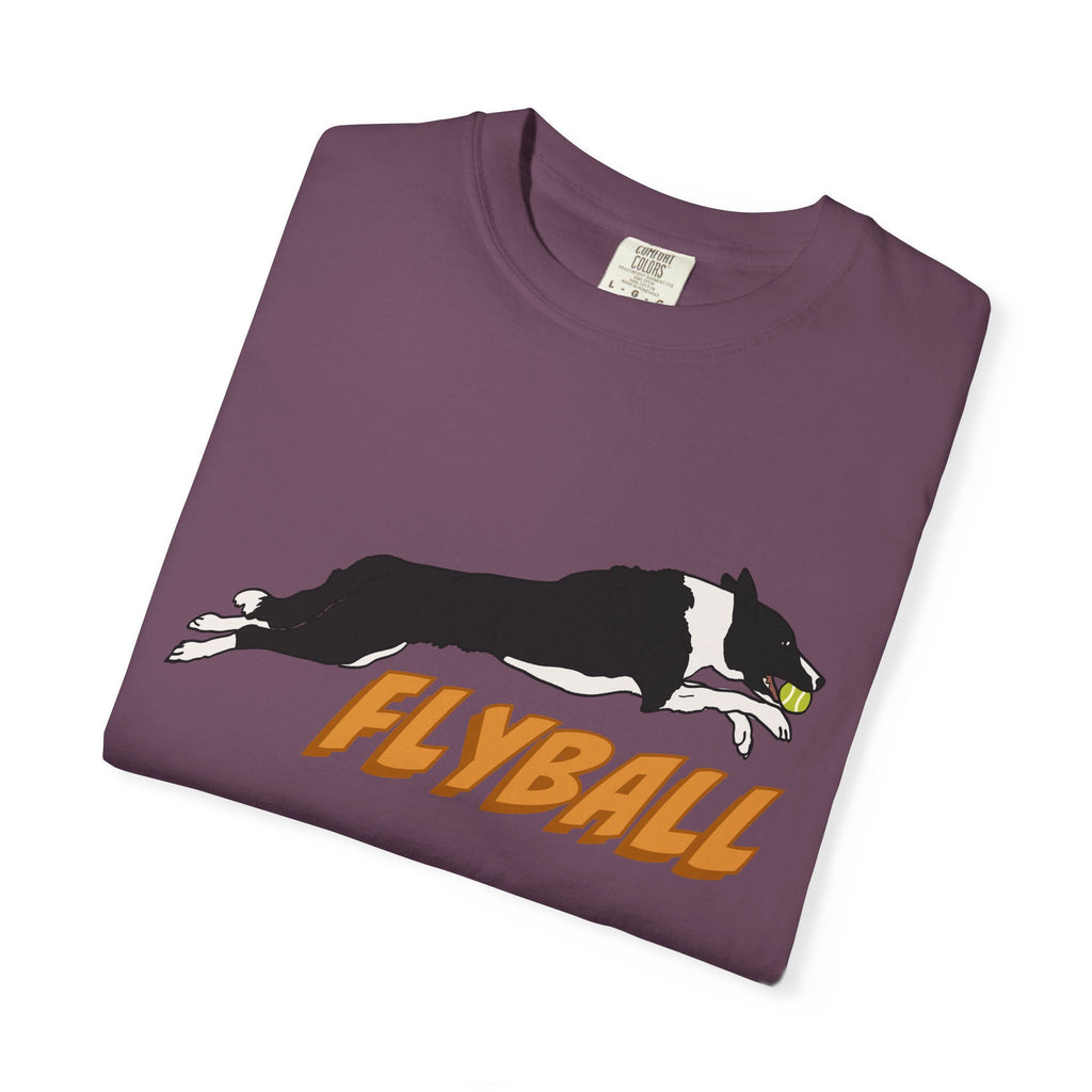 Border Collie Flyball (Black) - T-Shirt