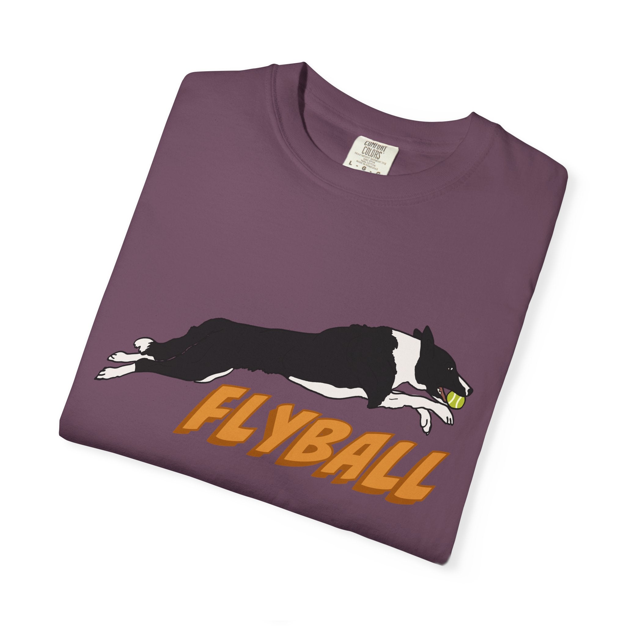 Border Collie Flyball (Black) - T-Shirt