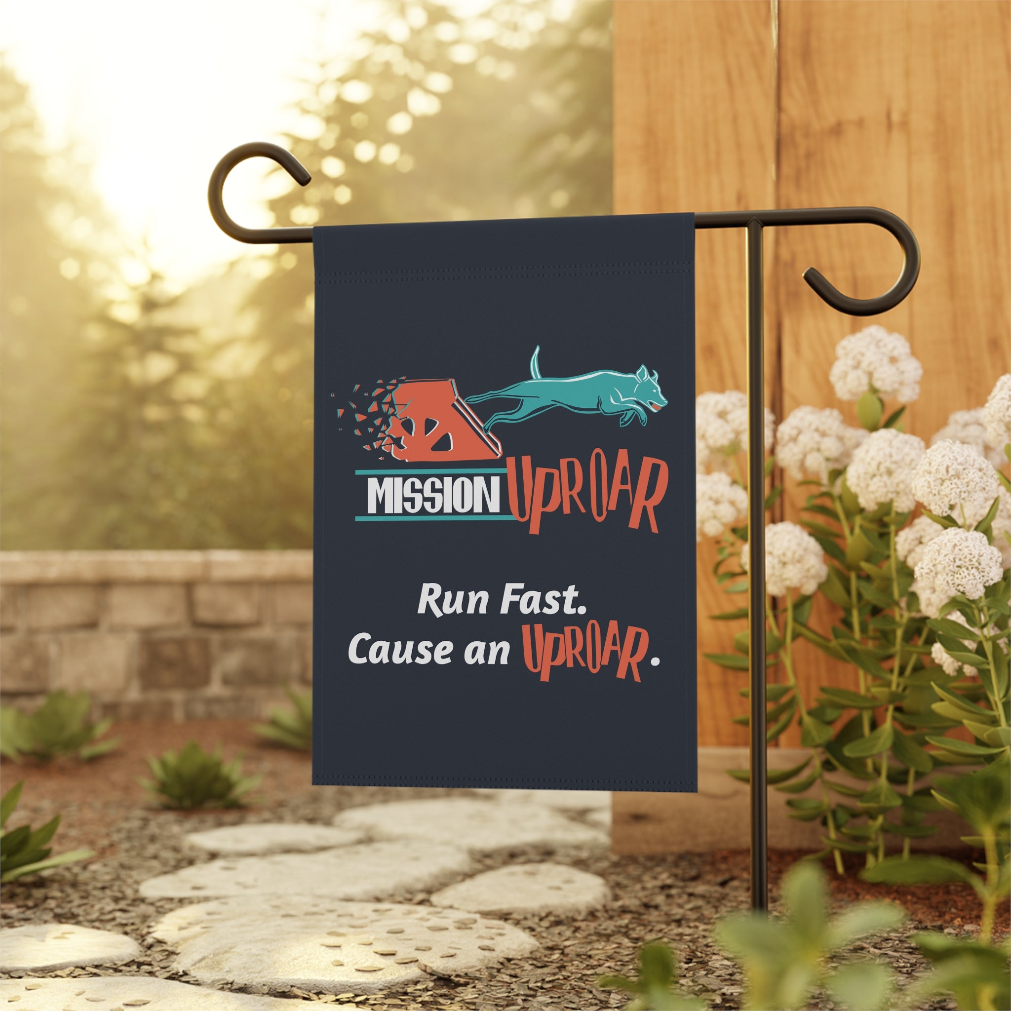 Mission Uproar Garden Flag
