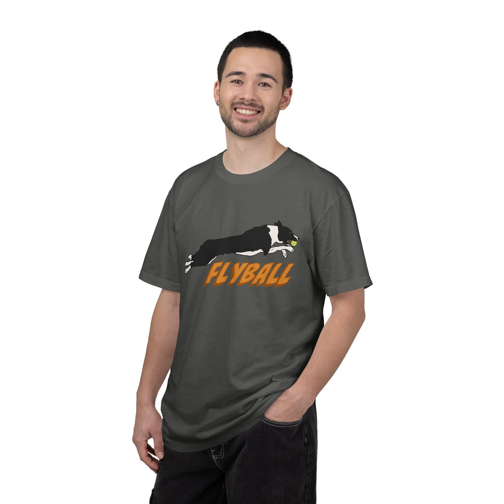 Border Collie Flyball (Black) - T-Shirt