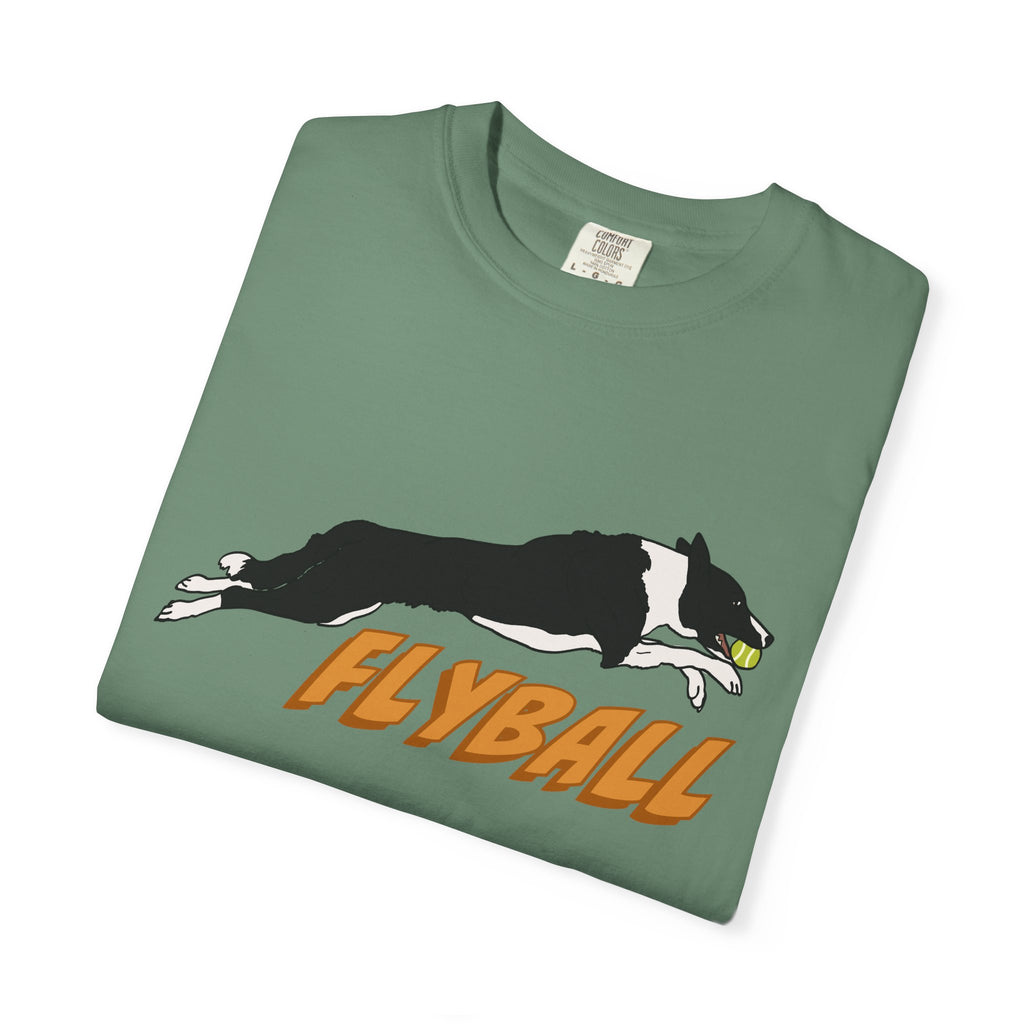 Border Collie Flyball (Black) - T-Shirt