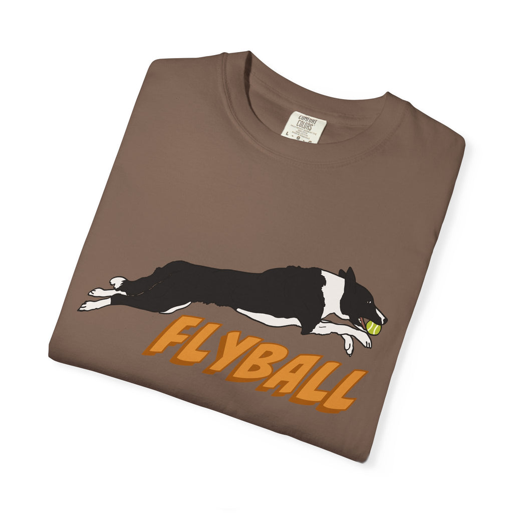 Border Collie Flyball (Black) - T-Shirt
