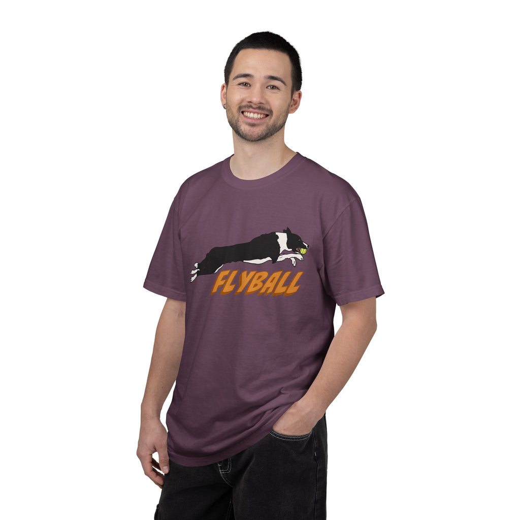 Border Collie Flyball (Black) - T-Shirt