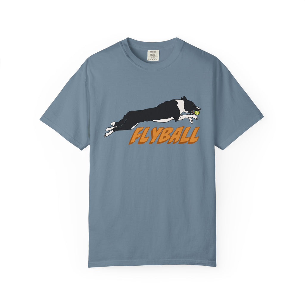 Border Collie Flyball (Black) - T-Shirt