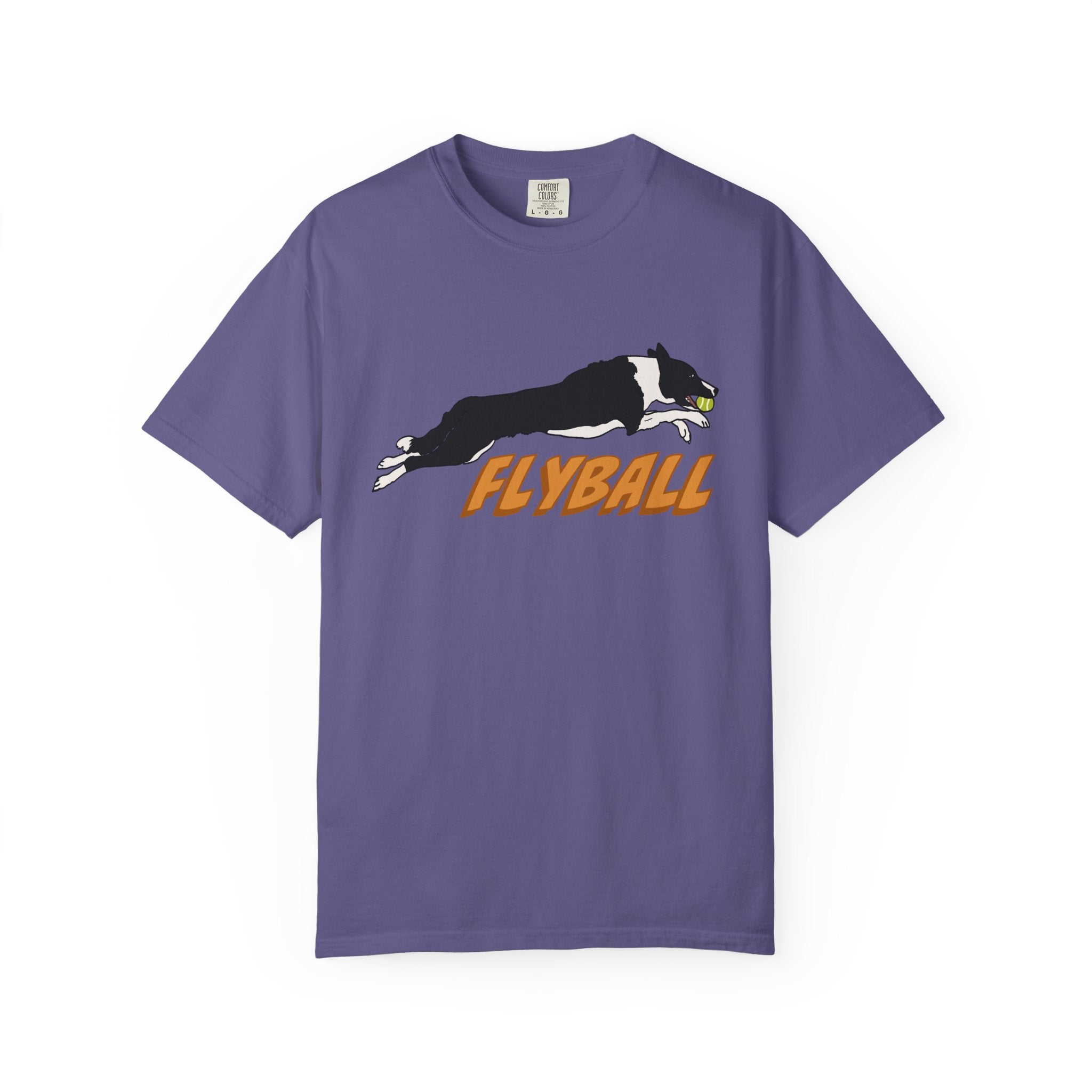 Border Collie Flyball (Black) - T-Shirt